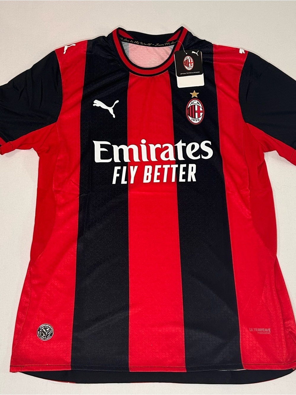 AC Milan 2026/27 Home Jersey (Player Version – Slim Fit) – Size [XL]